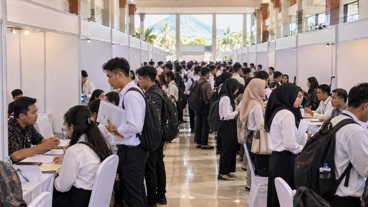 Ilustrasi konseptual tingkat pengangguran terbuka Situbondo
