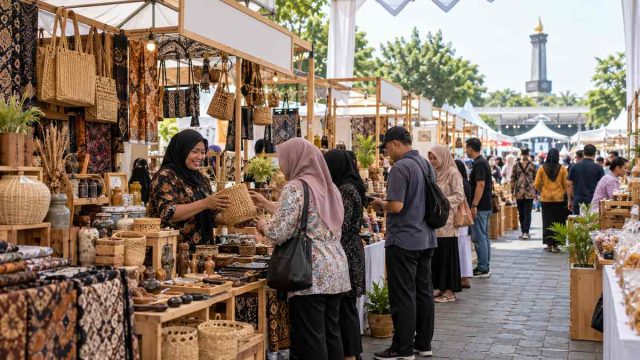 Ilustrasi konseptual expo UMKM haji dan umrah di Kota Madiun