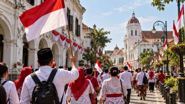 Ilustrasi konseptual opera kolosal di Jalan Tunjungan Surabaya