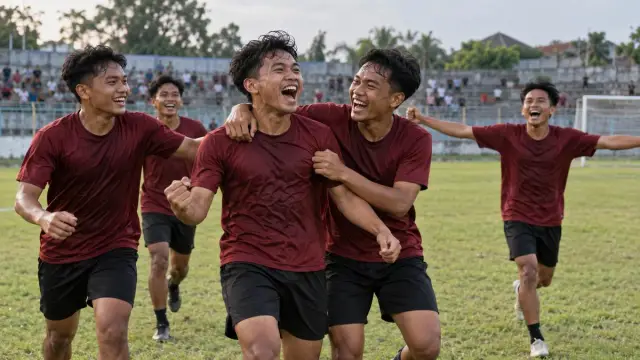 Ilustrasi pertandingan sepak bola Piala Bupati Jember