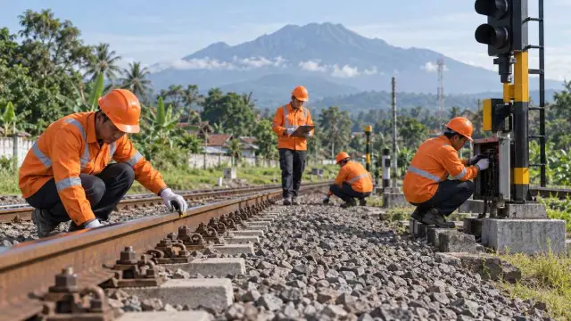 Ilustrasi perjalanan kereta api Daop 8 Surabaya