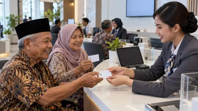 Ilustrasi kartu pintar elektronis Bank Jatim untuk PWRI