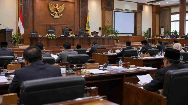 Ilustrasi rapat pembahasan anggaran daerah di gedung DPRD Sumenep