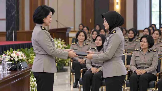 Ilustrasi pertemuan pembinaan kesejahteraan Polwan