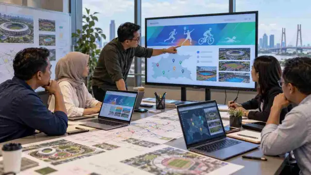 Ilustrasi perencanaan platform digital untuk Porprov Jawa Timur